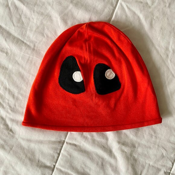 Hanna Andersson 100% Organic Cotton Hat Orange with Embroidered Black Eyes - Picture 7 of 7